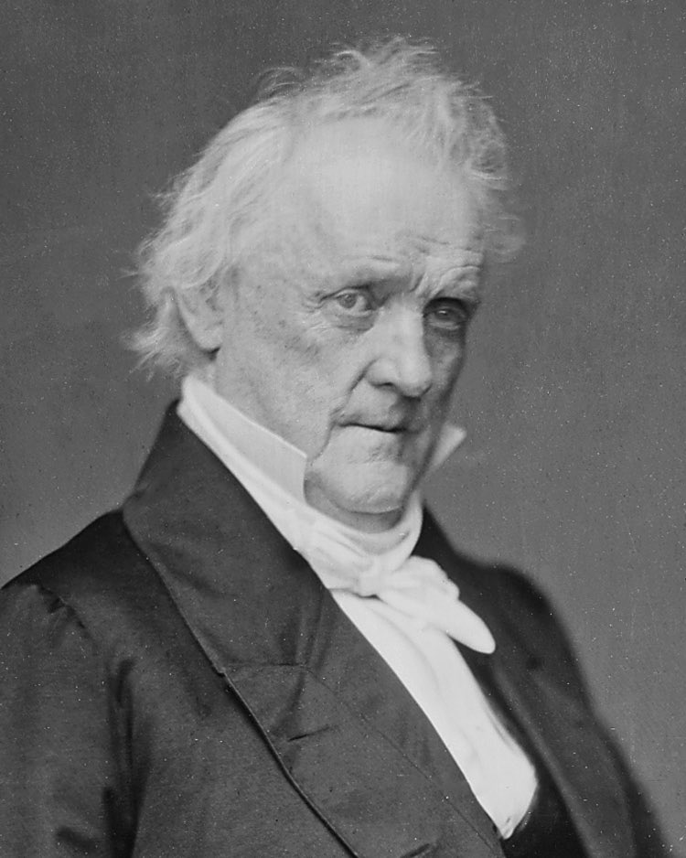 James Buchanan’s strategy towards slavery was to simply not address the issue, despite the looming Civil War that was... kinda about slavery. Supported the Dred Scott decision, ruined the economy, and left slavery up to the states to decide (Google Bleeding Kansas). Just failed.