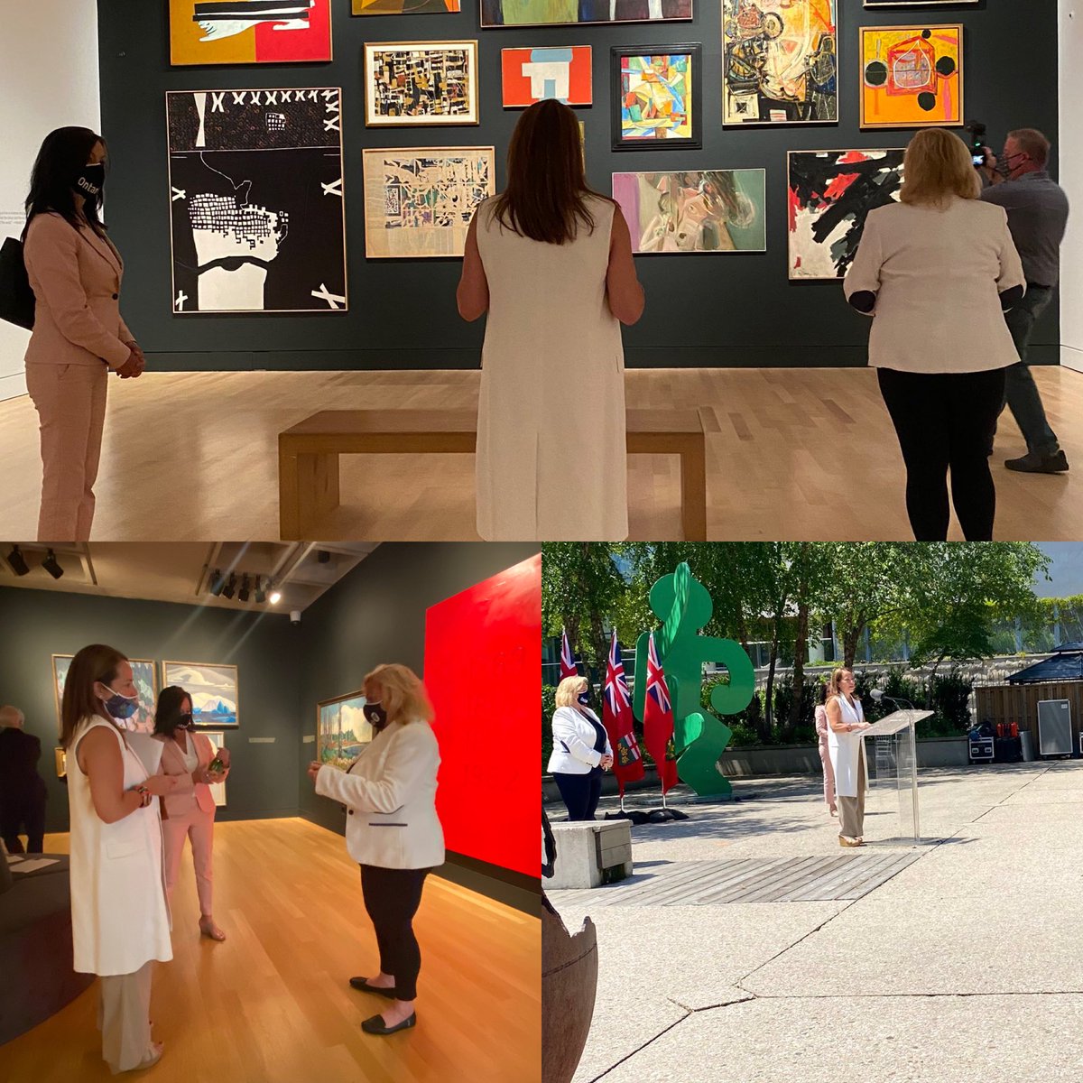 Shelley_AGH's tweet photo. Great afternoon with @MacLeodLisa @SkellyHamilton thank you for visiting our collection @TheAGH and our amazing city #HamOnt https://t.co/qaGPS3rvrp