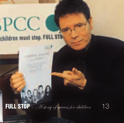 NSPCC - The National Society for the Prevention of Cruelty to Children➑ Sir Cliff RichardSir Cliff was a celebrity supporter of the NSPCC Full Stop Campaign. The appeal was launched by the campaign's chairman, Prince Andrew.