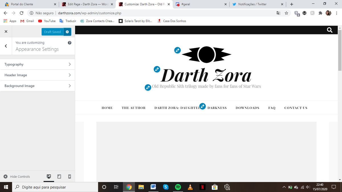 iapsaofficial's tweet photo. So, WordPress is a pain BUT it's gonna work out. Eventually.

What do you think for now?

#DarthZora #DarthZoraProject #DarthZoraDaughterOfDarkness #Sith #SWTOR #swtorfamily #DarthZoraStory #ShareDarthZora #OldRepublic #StarWars #StarWarsOldRepublic #OldRepublicSith #SithLady https://t.co/FXEZvjfd5H