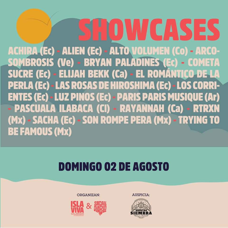 MiletoEc's tweet photo. Este 30/31 julio y 01 agosto Conciertos, 02 agosto Showcase del "#FestivalIslaViva" 2020.
Inscribete y obten tus entradas acá---> https://t.co/yDNT8Yn9uL
Más info en---> https://t.co/jQJA1Y16ua
#SacaElDiablo #Sed2020 #SacaTodo #IslaViva #MantenlaViva https://t.co/cU8tAHIG6G