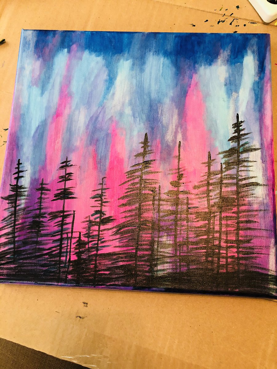 MadiVee2's tweet photo. Love the road to a new painting #artjourney #paintwithallthecolorsofthewind #acrylicpainting #NewArtists https://t.co/JS0jFfGVtf