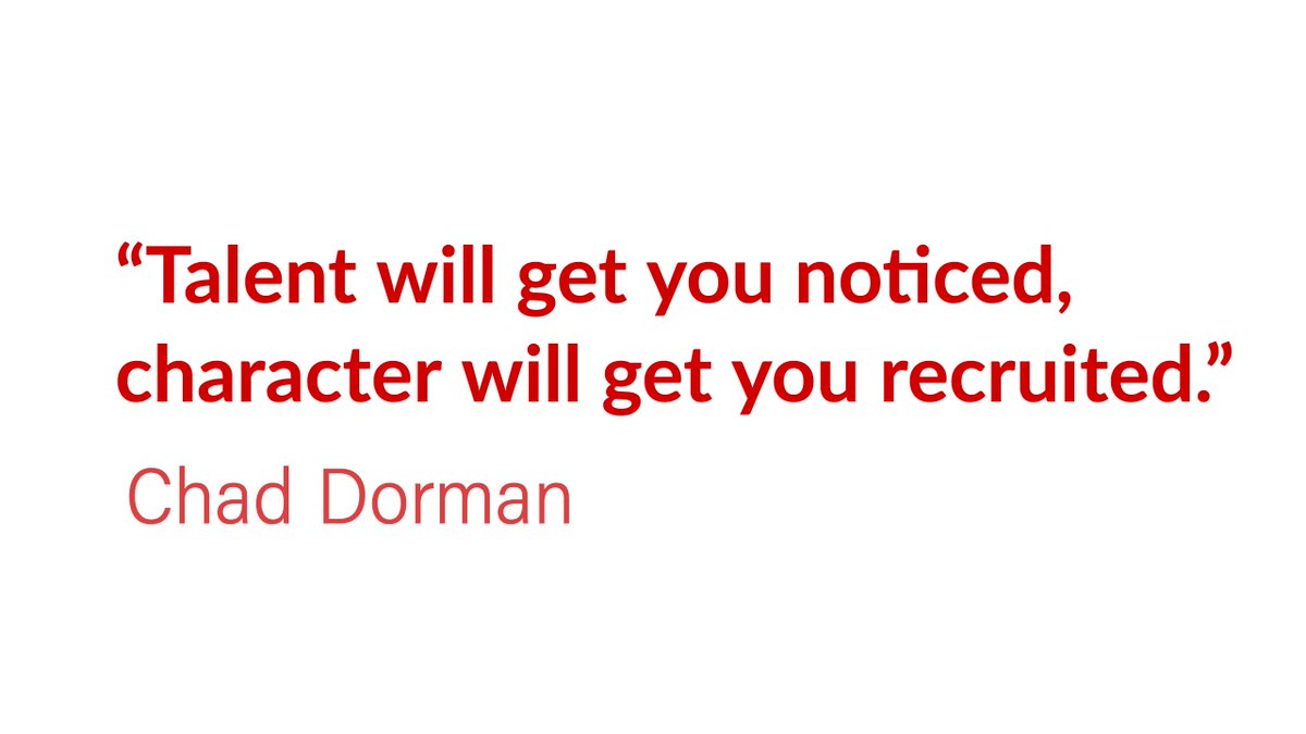 myACTcoach's tweet photo. Via Chad Dorman @CLDorman84 Talent will get you noticed, character will get you recruited. Follow @LAC_Official1 for Athletic Recruiting Guidance #NextLevel #CommitToCompete #HardWorkPaysOff #CollegeFootball #ScholarBaller https://t.co/X6cELyyyxb