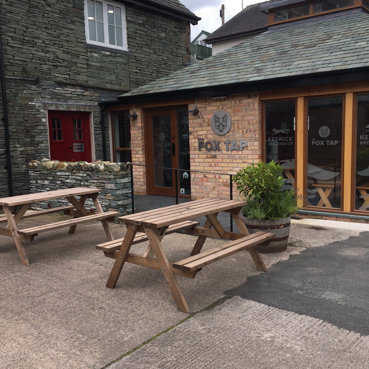 KeswickBrewery's tweet photo. Today is the day 🍻
We cannot wait to welcome you all back.
We are open Thursday – Saturday 12–5 initially.
We are offering a table reservations option for our inside tables for those who would like to book (drinks only). Our outside tables are available without booking. https://t.co/l5hdwthuNv