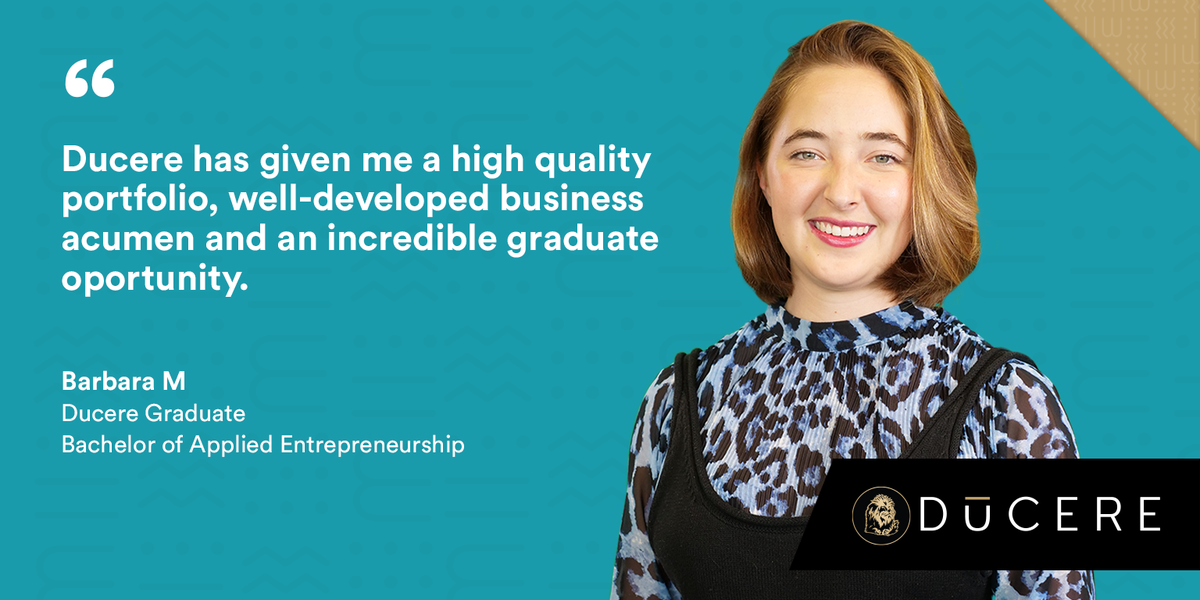 Our applied degree in Entrepreneurship teaches core business + startup skills. Study a degree that takes you further. Click here to view our business degrees: bit.ly/2WlU08D
.
.
. 
#DucereEducation #DGBS #StudentsofDucere #IndustryRelevance #Entrepreneurship