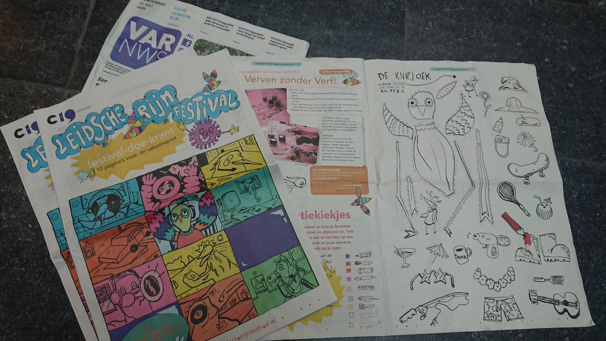 Cultuur19's tweet photo. Vandaag valt de Leidsche Rijn Festival-doe-krant samen met @varnws overal in de wijk op de mat! Vol leuke en creatieve maakideeën en ons programma in de wijk. Mis hem niet en vier met ons de hele zomer het Leidsche Rijn Festival in heel de wijk! #LRF2020 https://t.co/ippSIdBP6p