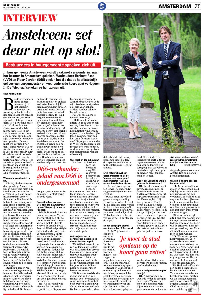 D66 is als een kameleon. Het neemt de kleur aan van zijn coalitiepartner. In Amsterdam is dat GroenLinks. Hierdoor ontbreekt een duidelijke economische toekomstvisie en is sinds 2018 de financiële spaarzaamheid volledig losgelaten. Ook vanuit D66 zelf klinkt nu eindelijk kritiek