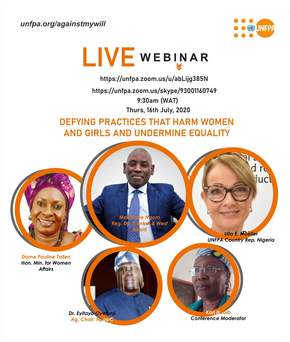 UNFPANigeria's tweet photo. #ThursdayThoughts Just hours to the launch of State of the world population report here in Nigeria, join the discussion- Human Right, End GBV, End Child Marriage, End Fistula and Education for all for a better Nigeria #LeaveNoOneBehind @UNFPA_WCARO @ullamuller #SWoP2020Report https://t.co/nVrS7RhPkd