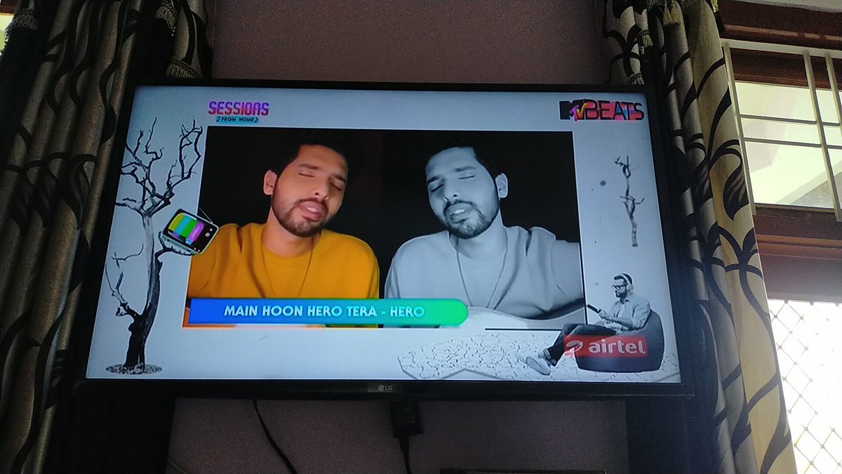 djokum's tweet photo. @ArmaanMalik22 this #SessionsFromHome on @MTVBeats literally made my day. Thanks a lot for singing melodies like #MHHT, #BDNZ, #PehlaPyaar & #ZaraThehro.❤️
I'm so fortunate to have you 🥺❤️
Thanks MTVBeats for this truly AMazing session 😍 https://t.co/OqgDahyxnk