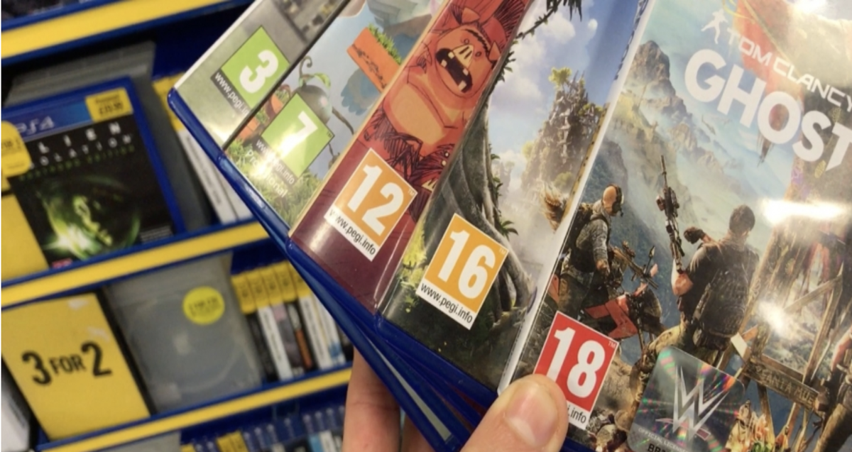 What do PEGI ratings on games actually mean? What could a 16-rated game contain that a 12-rated one won't? And what are those symbols on the back of the box?

<a href="/GeekDadGamer/">Andy Robertson</a> explains all on Parent Info: parentinfo.org/article/pegi-g…