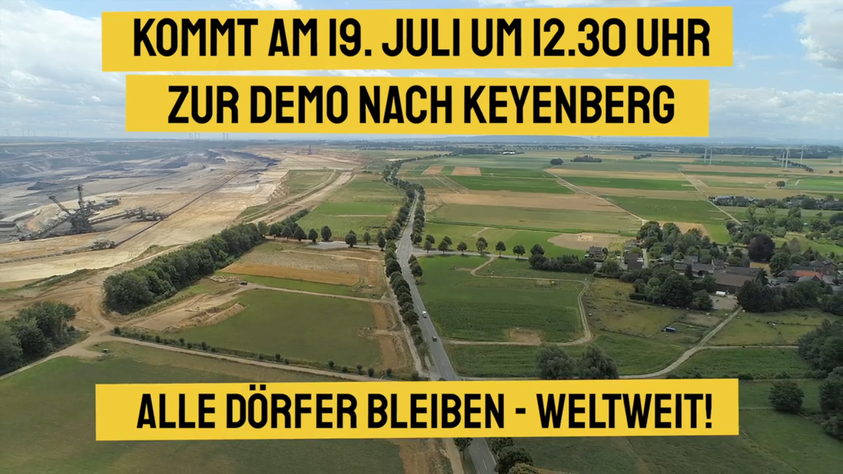 AlleDoerfer's tweet photo. Wir wollten eine große Demo machen. Aber nach all euren Rückmeldungen...die wird nicht groß, die wird RIESIG!

Kommt übermorgen alle in's Rheinland und demonstriert mit uns für den Erhalt aller Dörfer, gegen die Kohlezerstörung und für Klimagerechtigkeit! https://t.co/STHfukj6p4