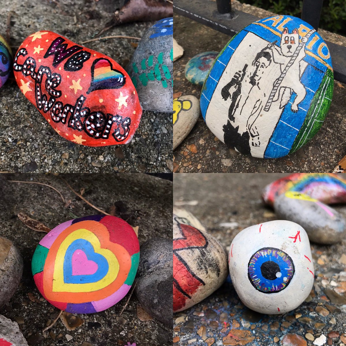 SukiHubbard's tweet photo. Added my little bit to #communityrocks and here are some favourites @LoveHamptonWick @hwanews https://t.co/sFz5UiLmPw