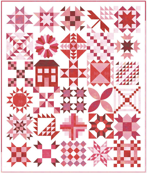 sewingdirectory's tweet photo. Love pink? Then join @CottonPatchUK in this new block-of-the-day sampler quilt starting this October. Moda have created this 64" x 76" sampler quilt using their popular Grunge collection. Find out more here https://t.co/ugmrkB4lYJ https://t.co/em6LdJ2SnG