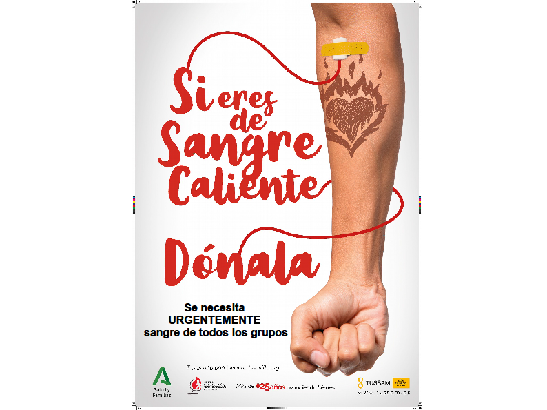 Se necesita urgentemente sangre de todos los grupos. #Sevillahoy