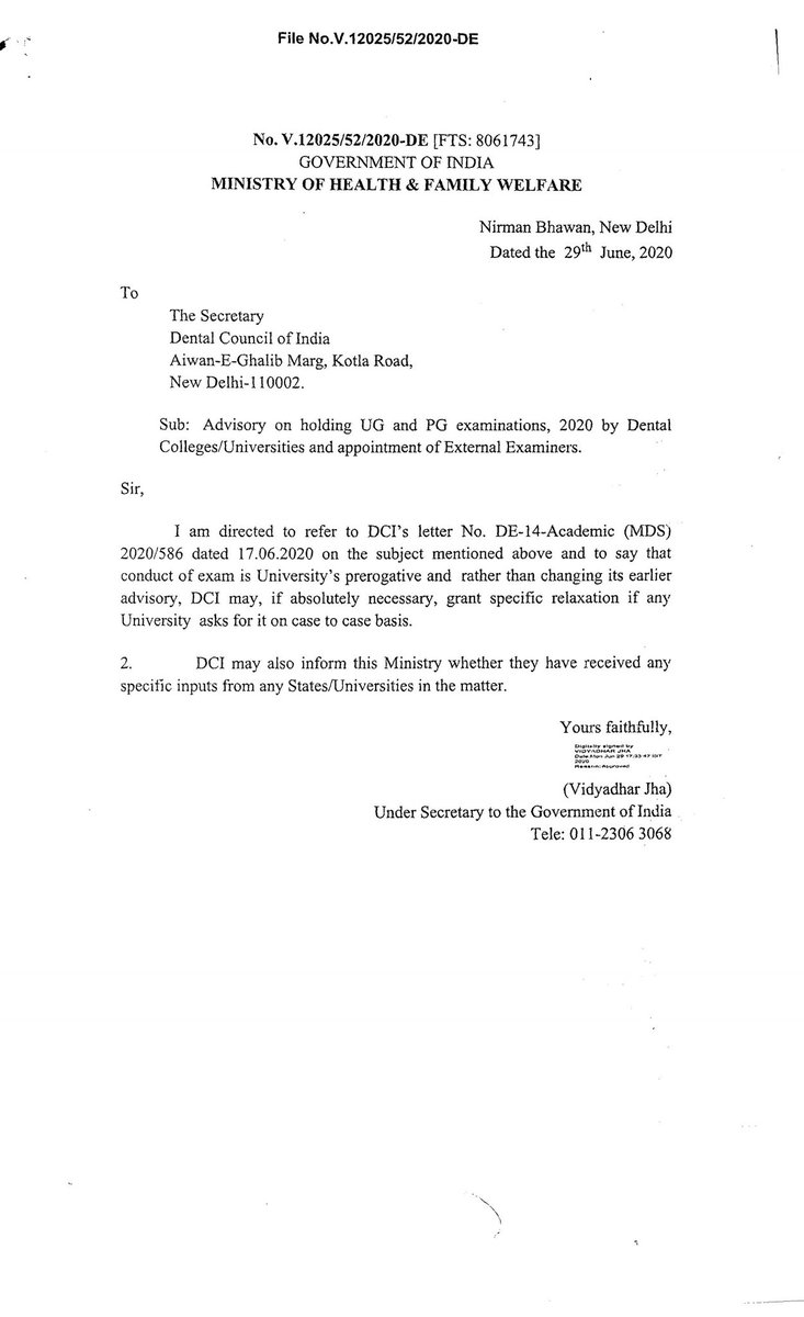NSUIAndhra's tweet photo. @NSUIAndhra gave a representation to Dr. NTR University of Health Sciences regarding postponement of the exams of Dental students.
@NSUIAndhra request the university to act on the circular of Dental Council Of India &amp; not take exams in the COVID-19 situation.
#NoExamsInCovid https://t.co/YvBVddMix0