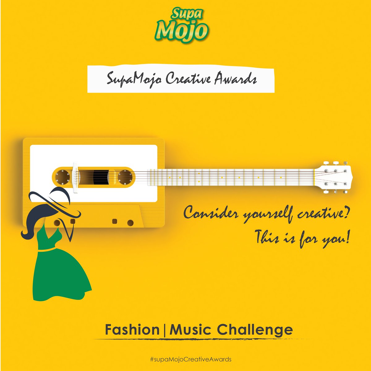 IndomieKenya's tweet photo. Fashion and Music Lovers, this is for you!🥳🥳
Get creative in the best way you can and you could walk away with Kshs. 50,000 after the two weeks  contest!
Show us your best creativity using  #SupaMojo and entertain us
#supamojocreativeawards https://t.co/9g8v09Aq6i