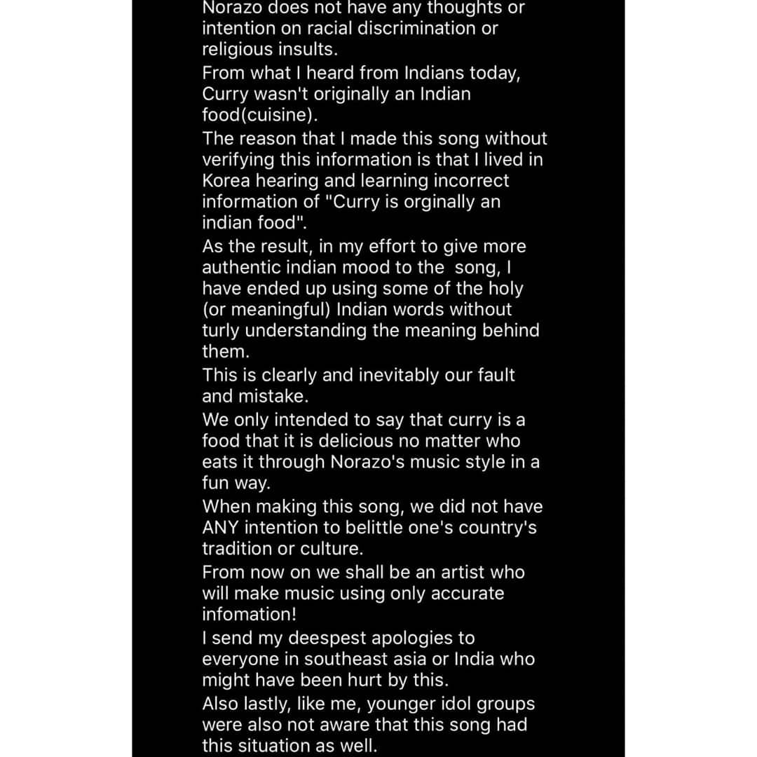 Here's the orginal artist apology for those who wanna read it again.If you don't accept this, idk what more to say...its your choice.So if ww must apologize, let's demand all the idols who've sang the song without knowing its rcaist to apologize too.Here's a thread.