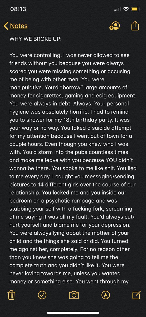 EmxMaxwellx's tweet photo. Im so SO sick of being accused of cheating on you. I left you cause you’re a fucking tramp with no respect. Amongst other things 😂 https://t.co/hlFmSQ5cax