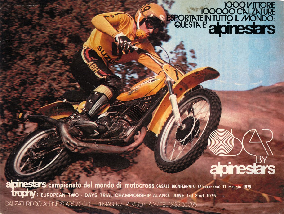 alpinestars's tweet photo. Celebrating #ThrowbackThursday with these ads from 1975

#Alpinestars | #AlpinestarsProtects https://t.co/d3EHi19Hw8