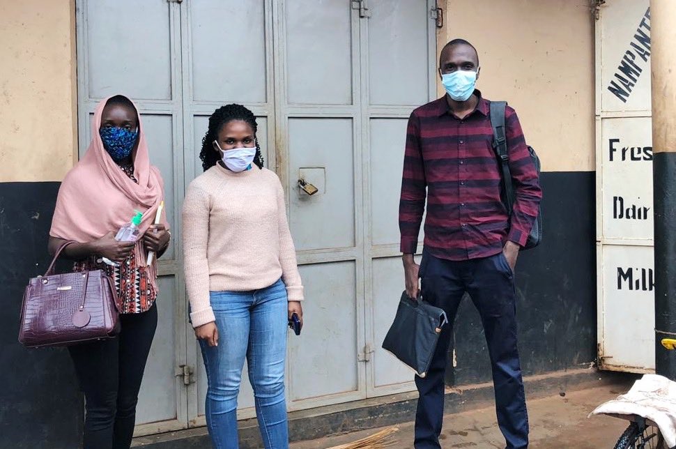 LaboremusUganda's tweet photo. We’re finally back in the field (with #COVID19-precautions)! 

Agatha, Lillian, Kelvin and Timothy are visiting Nampante Dairy Cooperative today to continue work on our farmer financing solution #Emata.

#Agritech #Fintech #Finclusion @RabobankGroup @fsduganda @noradno @UNCDF https://t.co/E3NNDklH5c