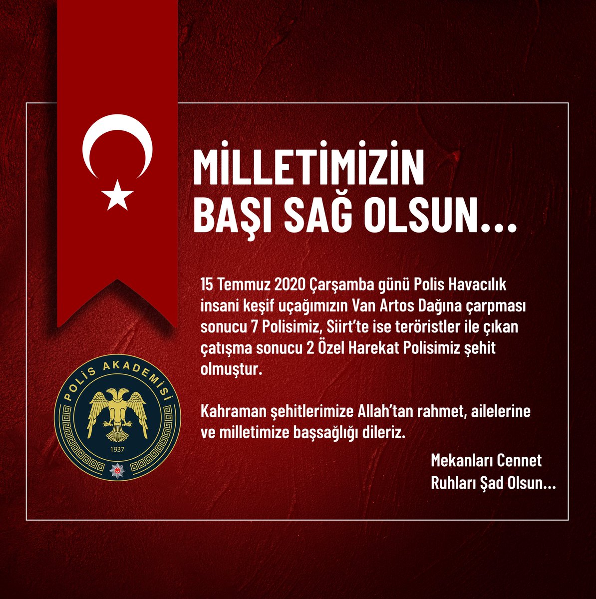 Milletimizin başı sağ olsun 🇹🇷
