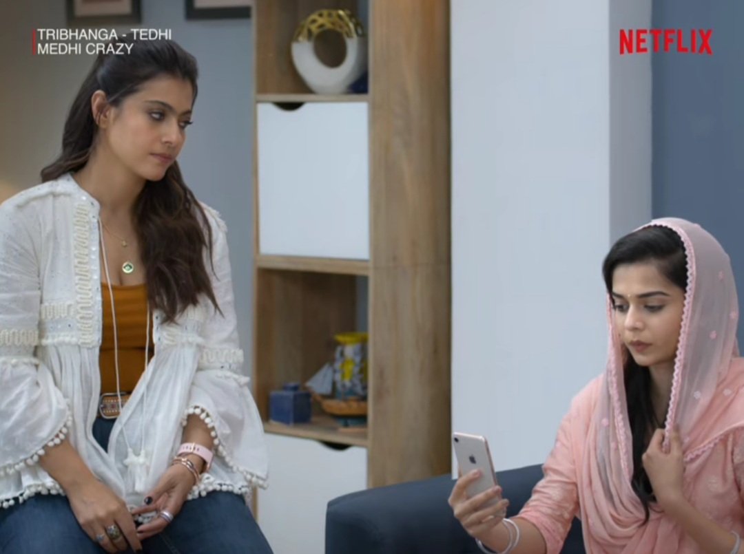 TanishaaMukerji's tweet photo. The now is female!!! So excited to see tribhanga on @NetflixIndia soon!!!! @itsKajolD u r all woman baby and I can't wait to see u work ur magic once again!!! ๐ฅฐ๐ https://t.co/WyF1dPUVXP
