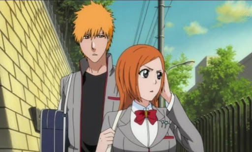 Ichigo without his powers is somewhat ok with it, he doesn't seem too depress over not visiting soul society or being a shinigami, he still gets into fights & doesnt feel powerlessBut he is still bothered, annoyed & depress just like he was in first few eps of series.