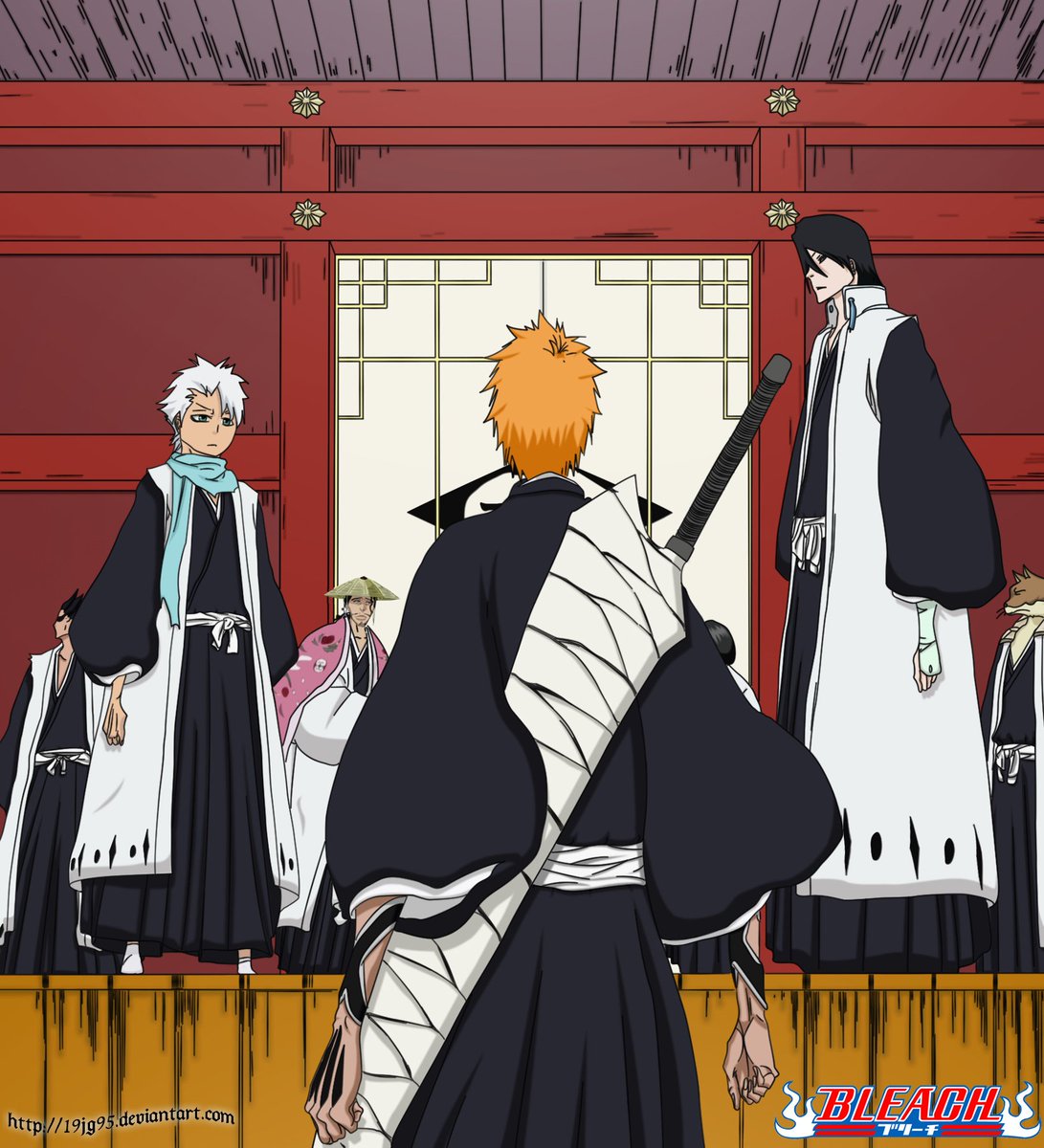 Ginjo dies in battle & Ichigo with all his chest goes to soul society & demands Ginjo body to give him a proper funeral as a substitute shinigamiIchigo has now found his place in the world he is now a Substitute shinigami, Ginjo symbolically became his brother & his savior.