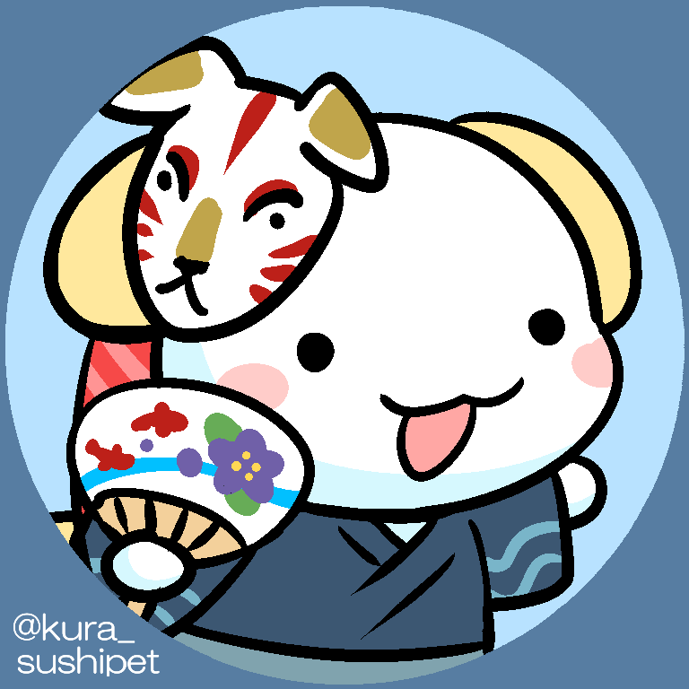 「すしペットツイッターを見ているみんなに、 アイコン用画像をプレゼント!
今回は～」|すしペットのイラスト