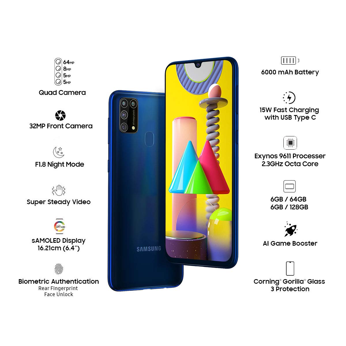 Mayank12120's tweet photo. Samsung Galaxy M31 (Ocean Blue, 6GB RAM, 128GB Storage)
https://t.co/oqfii7Xr6q https://t.co/ukadtv4Oqj