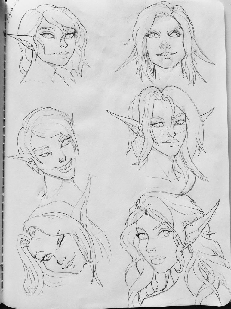 RAaronBasto's tweet photo. Day 25 of head sketches.
#sketch #artoftheday #gallery #artwork #artist #art #creative #lineart #sketchdaily #sketch_daily #sketch_dailies #doph #elf #elves #fantasyart #pencildrawing #pencil #profile #heads #pencilsketch #characterdesign #characterconcept https://t.co/ErFeNm4725