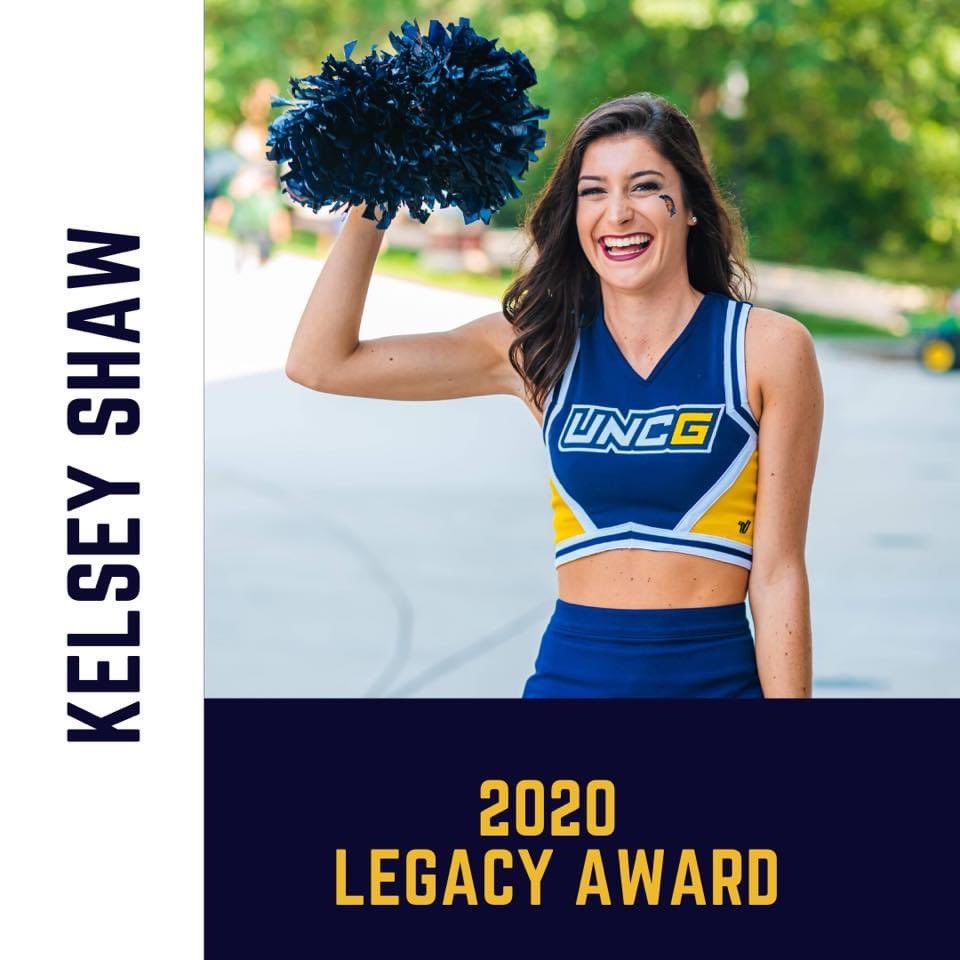UNCGcheer's tweet photo. We were holding out on having our end of season banquet, but decided to go ahead and have it virtually to keep everyone safe. Here are your 2020 UNCG Cheer Award Winners! 🎉 https://t.co/jrjvgUpi1G