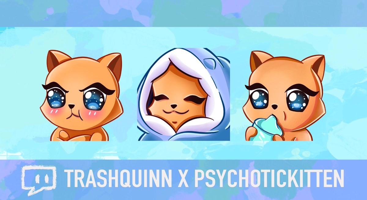 TrashQuinn's tweet photo. New emotes for @MsKittyRage 😻✨ https://t.co/7h5xagjtZL