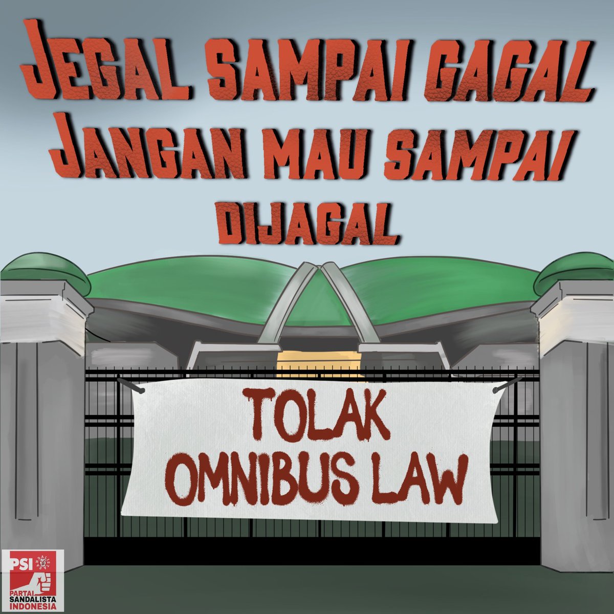psi_perjuangan's tweet photo. Jangan biarkan oligarki langgeng di negeri ini. Jegal Omnibus Law sampai gagal, agar kita sebagai rakyat tak dijagal.

#GagalkanOmnibusLaw
#AtasiVirusCabutOmnibus https://t.co/AWmYovU1o2