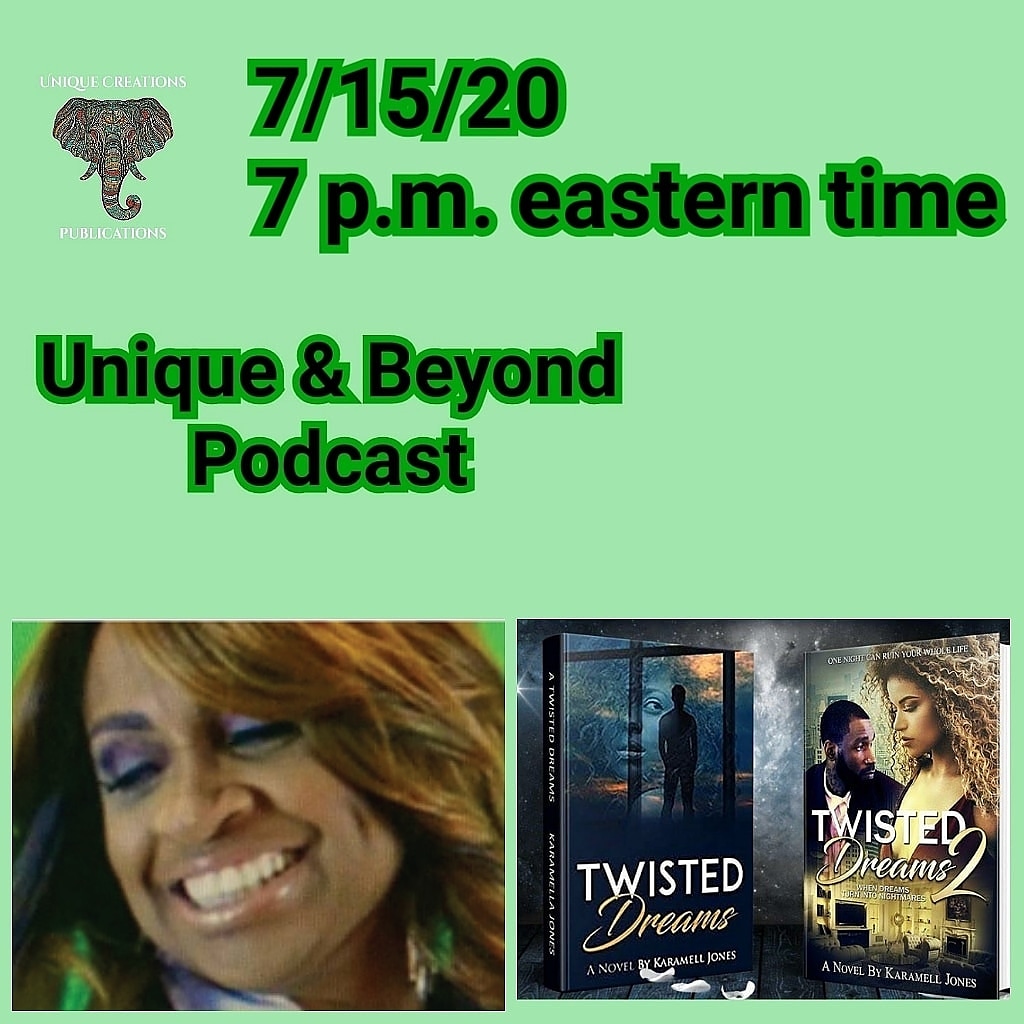 UniquePromotio3's tweet photo. Today interview on Unique &amp; Beyond Podcast with the Author @karamell_author_jones

on Anchor: https://t.co/euS3IoZJyA

Hosted By: Uniquely Lashay, @fancyshay1

The black topic was on Eric Lurry's death while in Jailot Police  
custody.

#authorinterview 
#authorsupportingauthors https://t.co/jJ9IZxfJAw