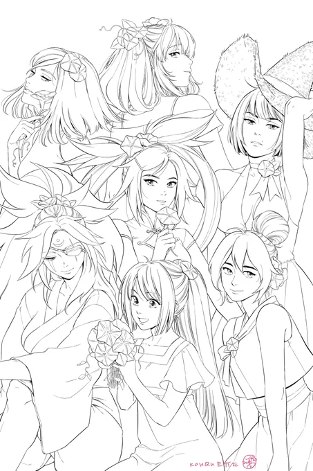 Inks done! Color tomorrow on stream, 2pm PST ? #ggxrd 