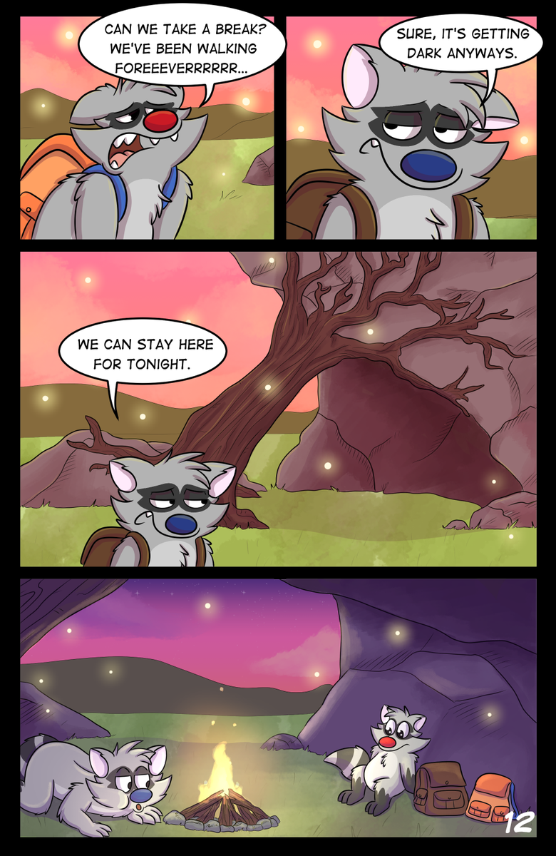 Ron_Raccoon_'s tweet photo. Chapter 5 (12/26)
As the sun begins to set, Erik and Ron decide to camp it out for the night
#hotp #headofthepack https://t.co/H3ilKWKxqi
