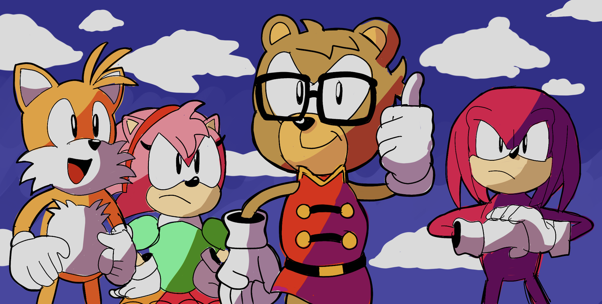 AlSanya's tweet photo. Anyone remember (Sonic Forces)?
I remember drawing my original Sonic character; RoboBear!
Here he is right back atcha today! #SonicTheHedgehog #Sega #OriginalCharacterDoNotSteel #Knuckles #Tails #Amy #Robobear #Drawing #FanArt #Original https://t.co/MDxZVQ3b4A