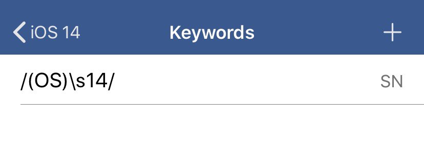 joeisanerd's tweet photo. Still haven’t documented this, but you can make a playlist and then use the filter by keywords and use some regular expressions to get what you want. #iCatcher #regex https://t.co/aP3FcYqL3f
