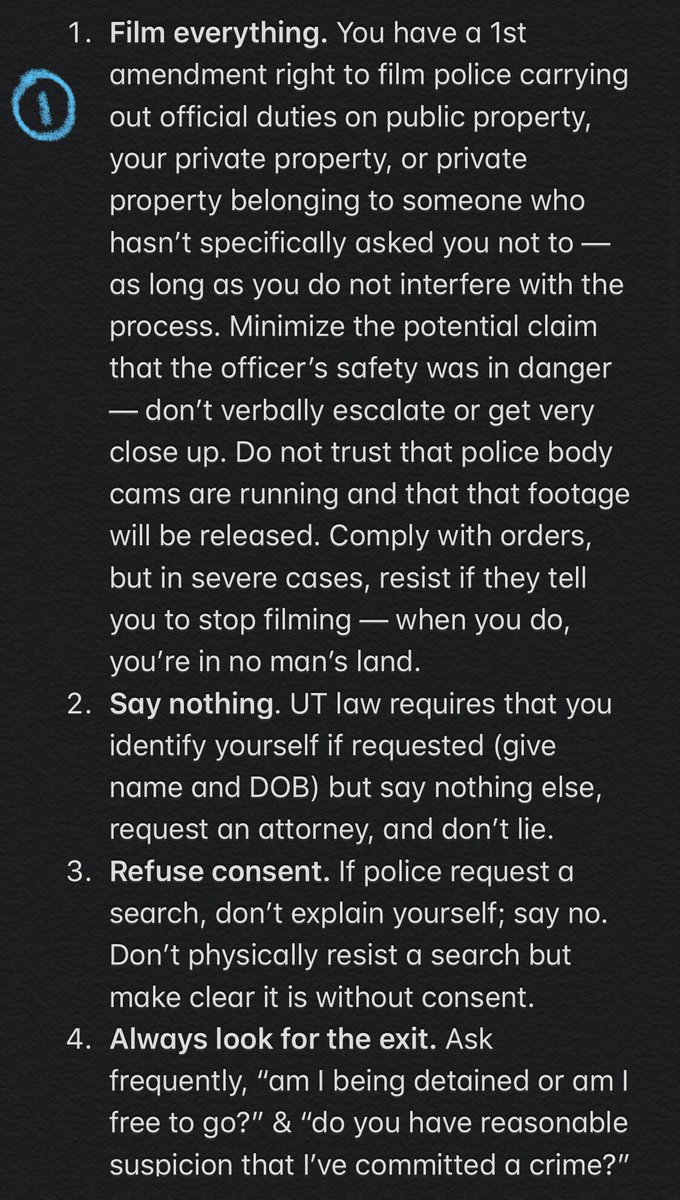 enyafanacct's tweet photo. Important legal advice for everybody (**especially protestors**) at tonight’s  “Know Your Rights &amp; Security Training” by Utah Animal Rights Coalition. I’m including my notes here; DM for the full recording or presentation slides. https://t.co/Og3bF6Zspa