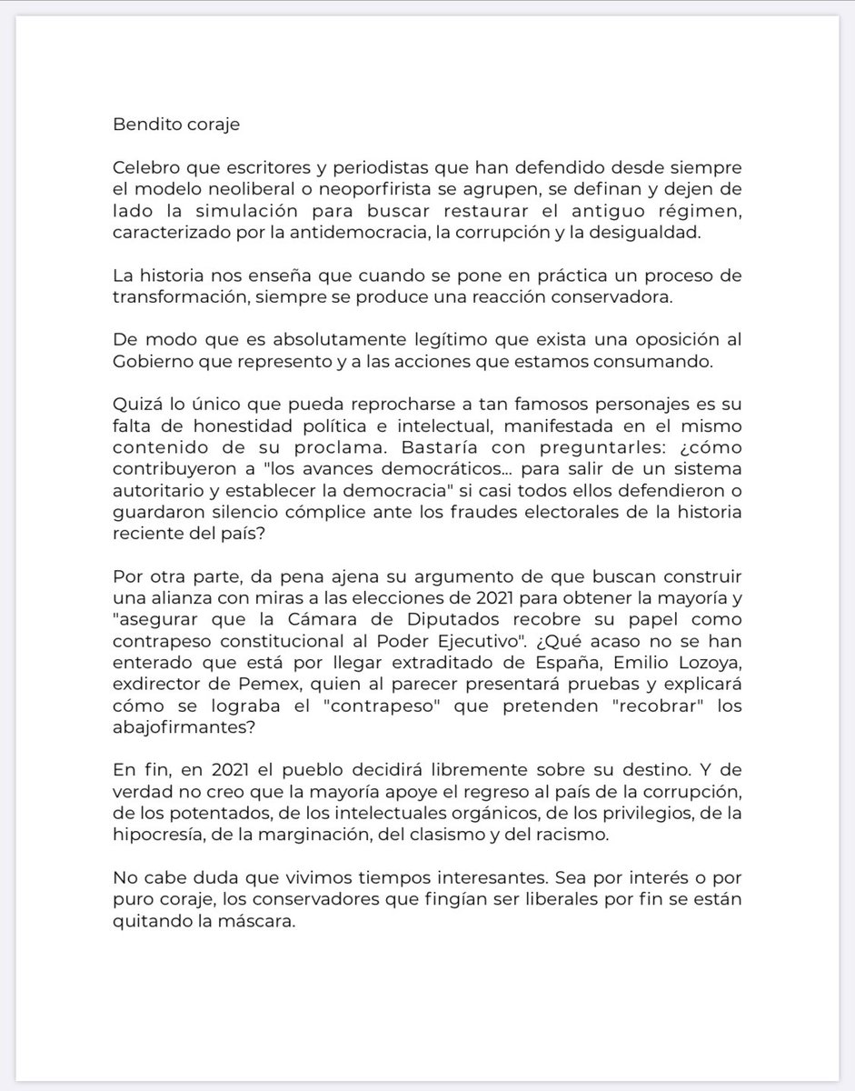 _VicenteSerrano's tweet photo. Tremenda arrastrada les ha metido el Presidente @lopezobrador_ a esos “intelectuales” que firman el desplegado contra AMLO hoy. Avísenle a @EnriqueKrauze @aguilarcamin @JorgeGCastaneda y compañía, por favor. Aplausos de pie, señor Presidente. https://t.co/z9ExEDLiuT
