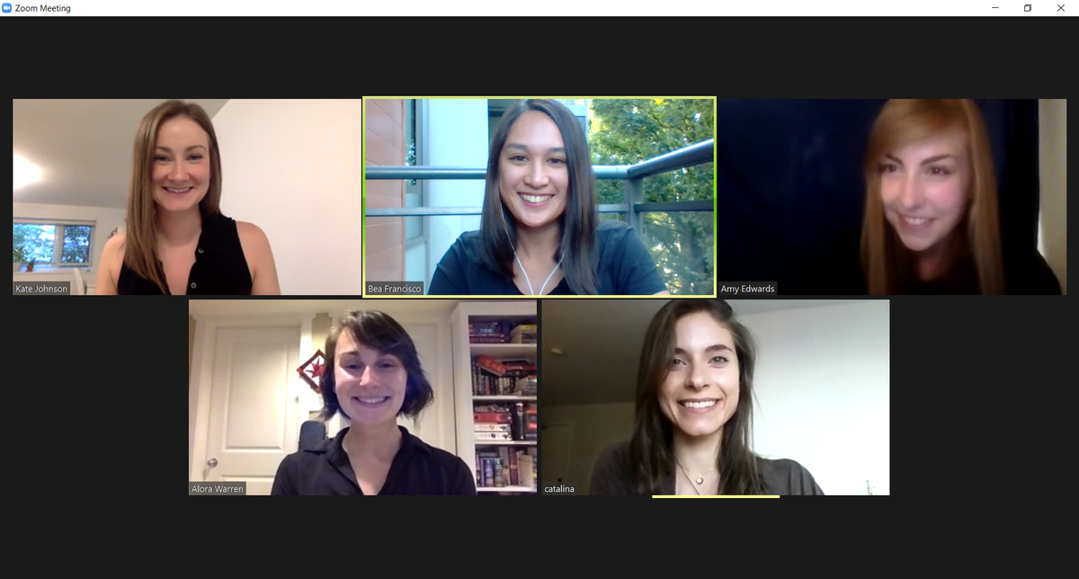 _beafrancisco's tweet photo. PT school research project done ✅ We literally completed  the entire project (qualitative coding analysis) over COUNTLESS free 40-minute Zoom meetings...😂😂
We're finishing up our last week of PT school &amp; off to our last 10 weeks of clinical placements next week! https://t.co/prAq2RTER1