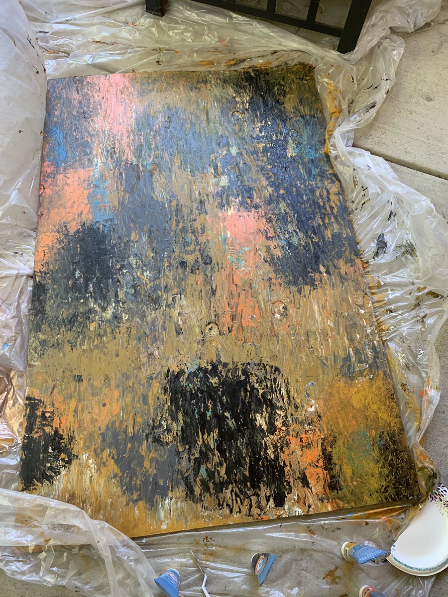 MzSOULcialite's tweet photo. Finally.... finished my art piece 😐
I channeled the famous artist Gerhard Richter 🎨 as my inspiration while listening to N.E.R.D.
#BKstART ART•Luv•Her 🎨 #GerhardRichter https://t.co/hXsybhSHHA