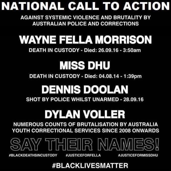 The first of the  #BlackLivesMatter   rallies against Aboriginal deaths in custody was in 2016 on Kaurna Land, Adelaide in response to my brother Wayne’s death. This was organised by myself &  @WARmobofficial. We situated other families at the time & had them join us physically too.