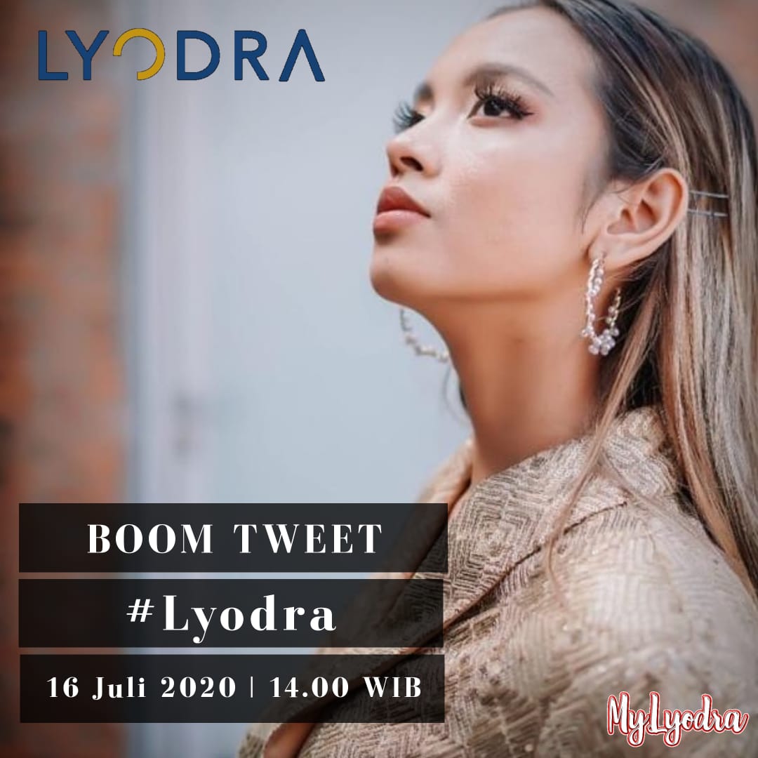 MylyodraOfc's tweet photo. hari ini gengs....
Jangan lupa yaaa
Hashtag (#) Lyodra dan start jam 14.00 WIB ๐
Kalian bisa ngetweet apa aja tentang idola kita @LyodraIdol10 ๐
#boomtweet https://t.co/7S8vw8k7kh