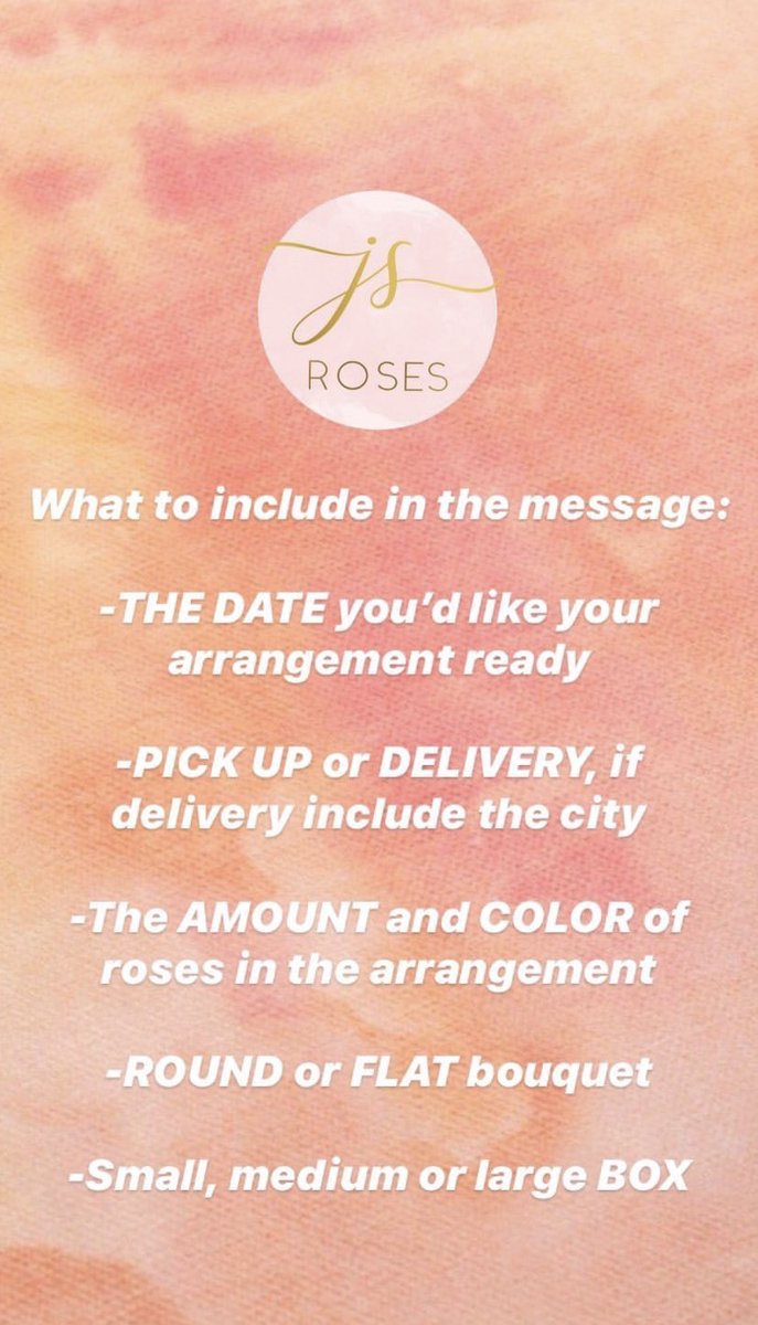 jsrosesevents's tweet photo. HOW TO ORDER 📲🤍⬇️ https://t.co/YYSy5FhfqR