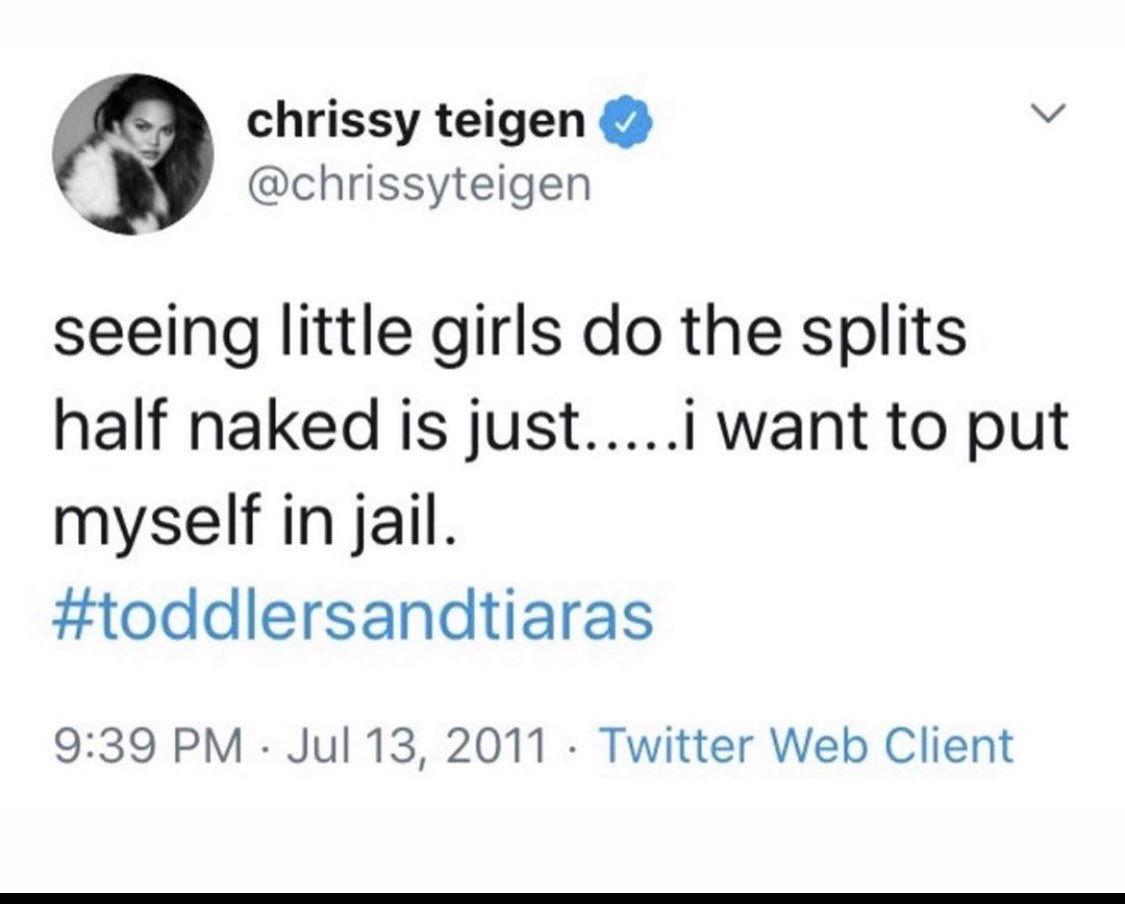 TaraLaRosa's tweet photo. Wow. I’m about 100% sure Chrissy Teigen and Ghislaine Maxwell are tight since she was ON the Epstein flight logs. 

Nuke this plastic ass pedo scumbitch 😡 https://t.co/r9qRThlvjY