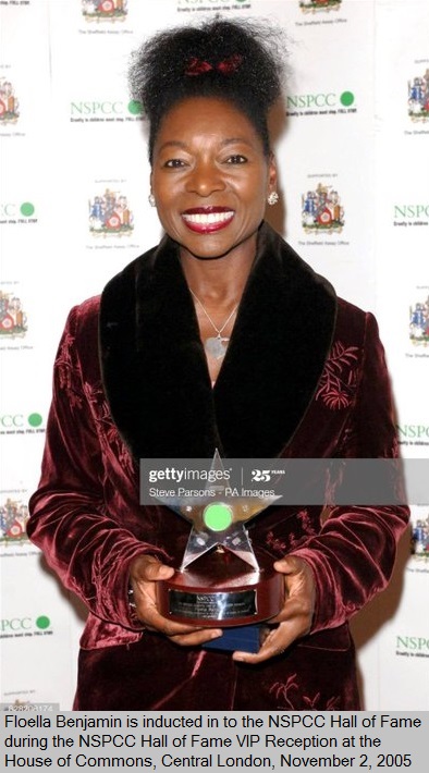 NSPCC - The National Society for the Prevention of Cruelty to Children➓ Floella BenjaminAn associate of Ghislaine, Ms Benjamin was inducted into the NSPCC Hall of Fame in recognition of her work for them. The pendant design she wears closely matches a symbol known to the FBI