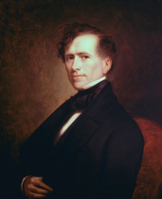 Franklin Pierce viewed abolition as a threat to the nation, as opposed to the people willing to go to war for the right to own people as property. Essentially put America in the fast lane towards Civil War.