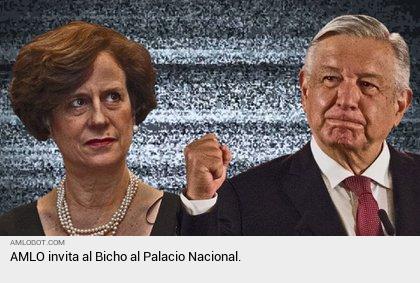 ABot2024's tweet photo. AMLO invita al Bicho al Palacio Nacional. https://t.co/7jPvW0u85S